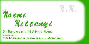 noemi miltenyi business card