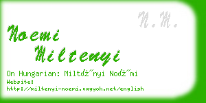 noemi miltenyi business card